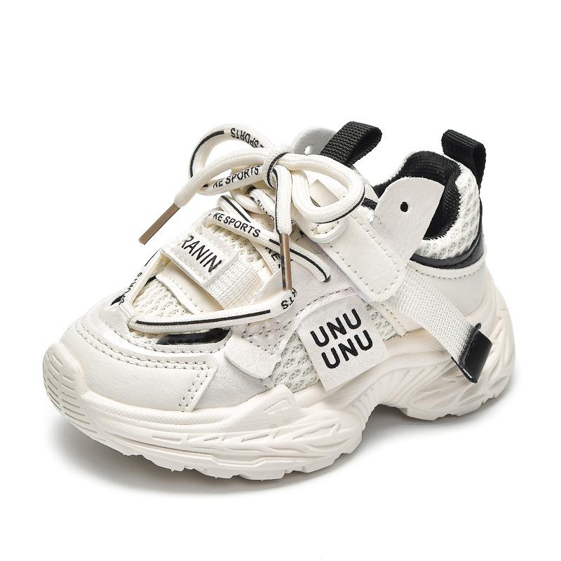 

Children s sports shoes for kindergarten, non-slip and wear-resistant shoes for boys and girls, breathable and versatile children s dad shoes with 21-25Code（One Hand5Doub чёрный