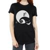 Disney Womens/Ladies Nightmare Before Christmas Moon Oogie Boogie Cotton Boyfriend T-Shirt