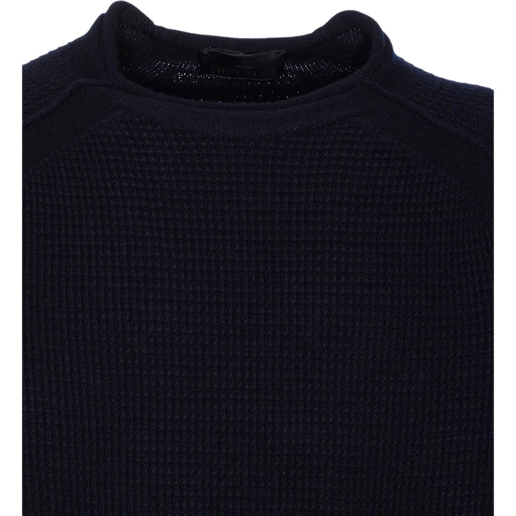 STONE ISLAND Long Sleeve Crew Neck Solid Color Sweater Men Sweater K2S155100082S00FG-V0020