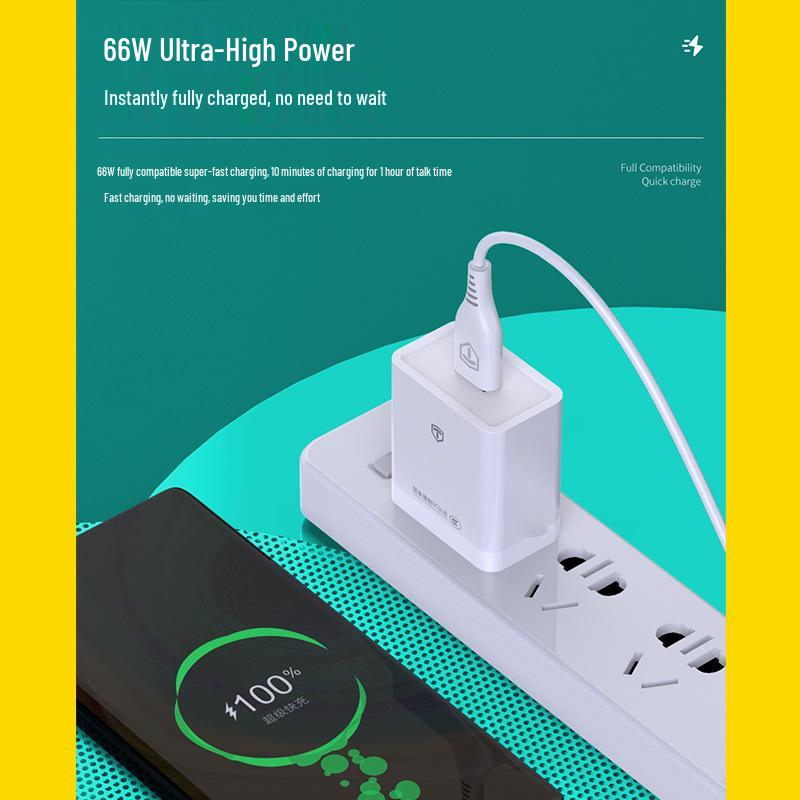 66W Super Fast Type-C Charger Set for Android, Apple, Huawei