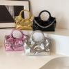 Women'S Laser Bright Shoulder Bag Large Capacity Korean Fashion Folded Crossbody Bag New Premium Durable Quality