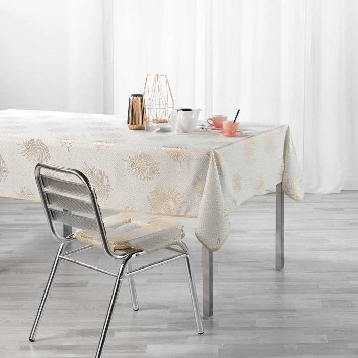 Nappe 145 x 240 cm metallise Sunny gold