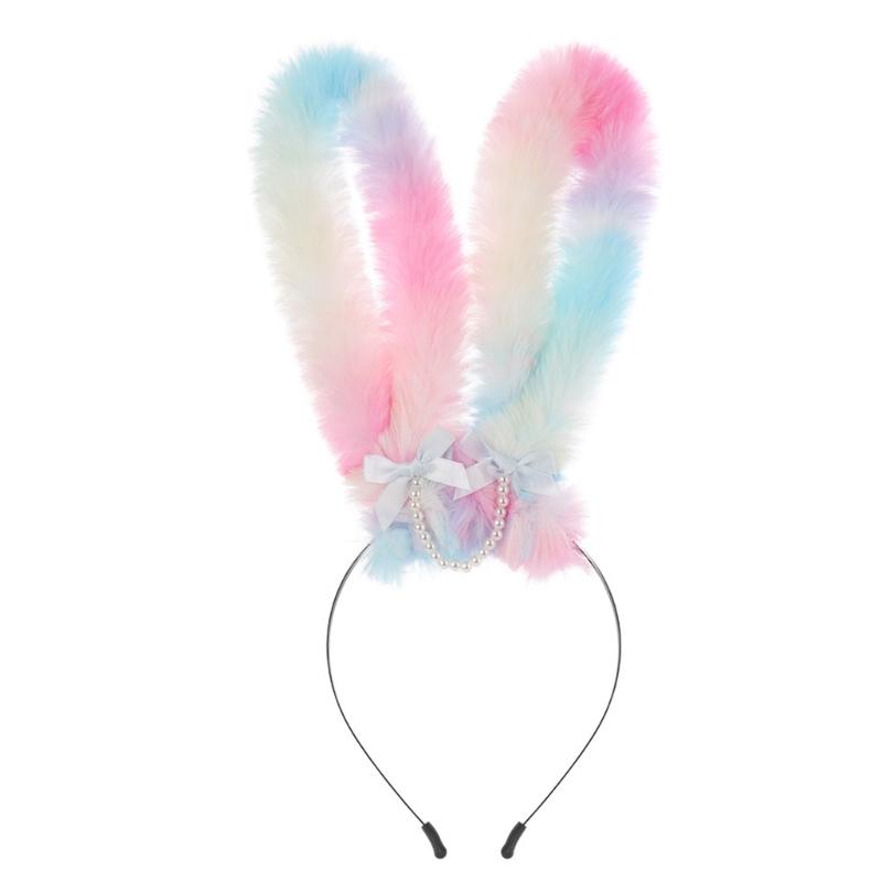 Rabbits Ears Hairband Photo Props Easter Hair Hoop Hairband Party Headpiece Fun Headbands for Music Festival
