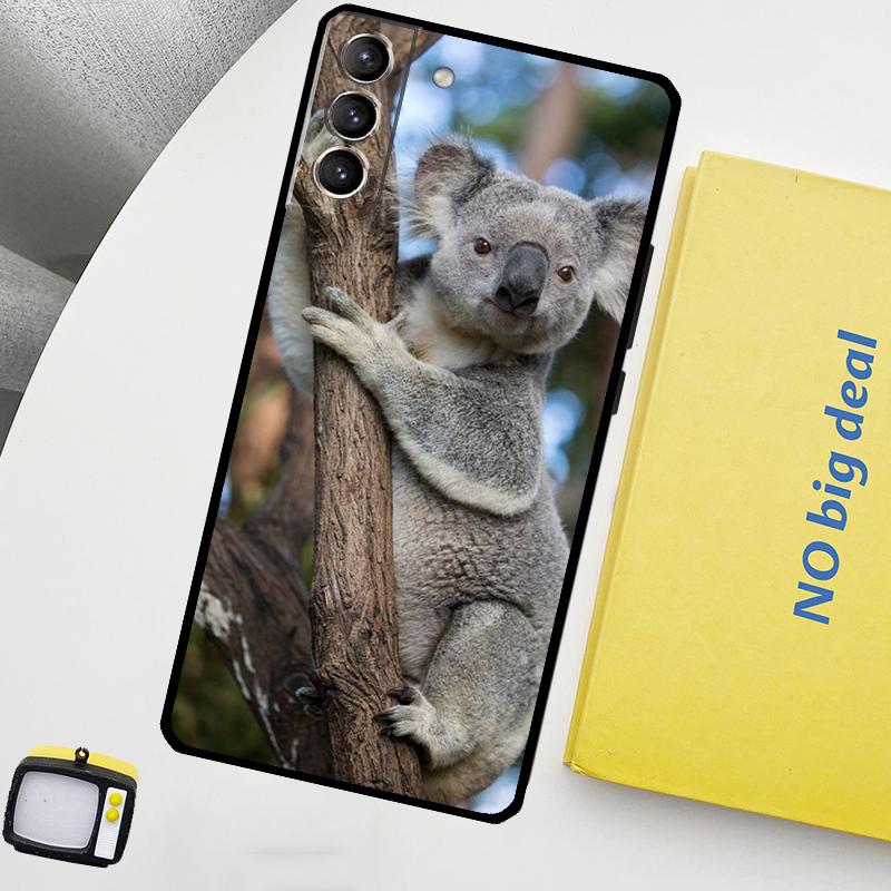 

Koala Phone Case For Samsung Galaxy S25 Ultra S20 S21 S22 S23 Plus S24 Ultra S9 S10 S25 FE Cover Galaxy S22Ultra
