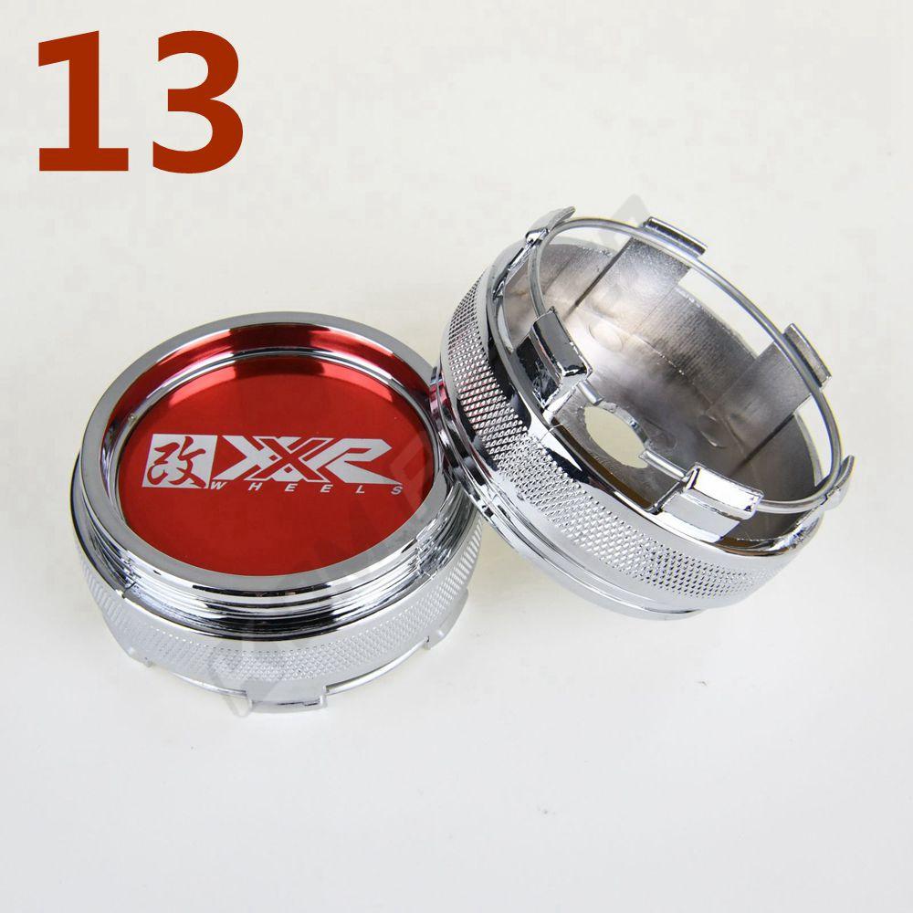 4PCS OD 66MM / ID 62MM Cap Sport Rim Cover XXR Logo Emblem Wheel Center Cap Wheel Hub Cap