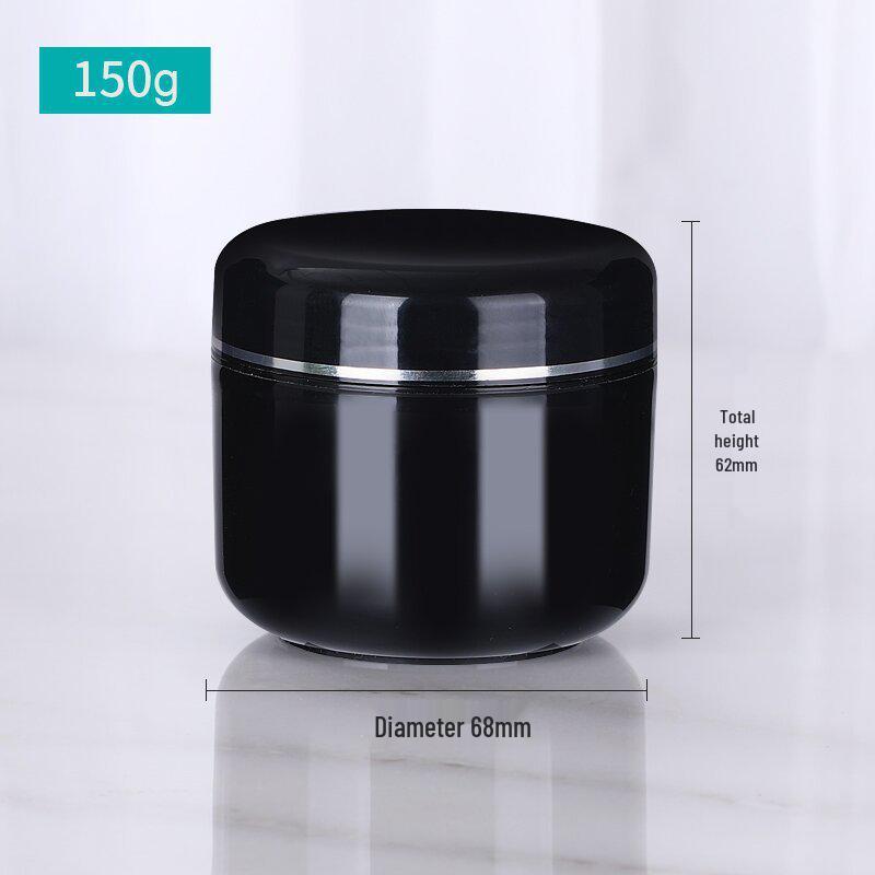 Auf Lager 20g Weiße Cremeschachtel mit Silberrand und Dichtung, 250g Kosmetik-Reiseglas