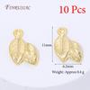 18K Gold Plated Brass Flower & Leaf Pendants For Jewelry,Charms For Earrings Making Accessories,DIY Jewelry Necklaces Findings