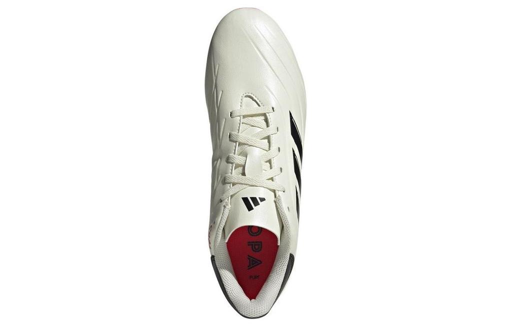 Adidas COPA PURE 2 AG Artificial Ground Slip Resistant Abrasion Resistant Soccer Shoes Unisex White Black Red IG1099