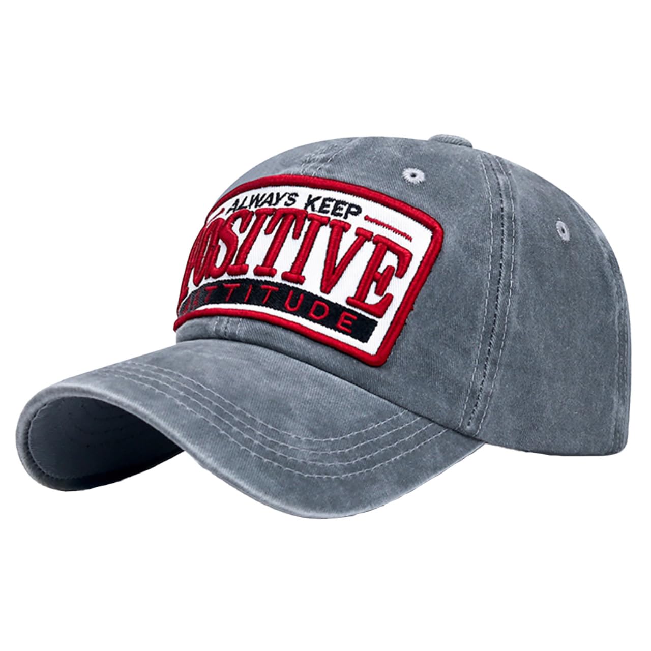 

Baseball CZ090 [White Fang] Hat, Cap, Logo, Denim, Brim, Cap, Stylish, Pop, Cool, Men s, Women s, (Light Gray)