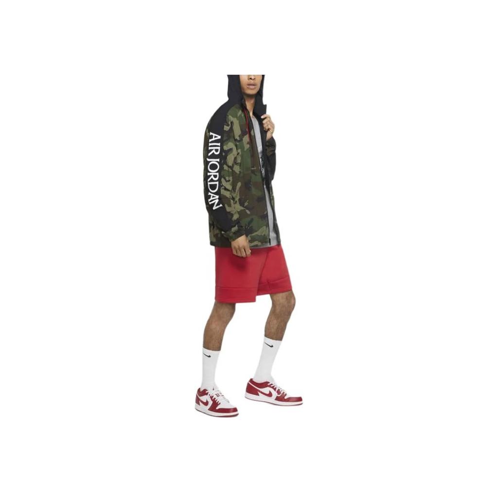 Jordan Jumpman Classics Camo Windbreaker Jacket Medium Olive Men Streetwear CU2030-222