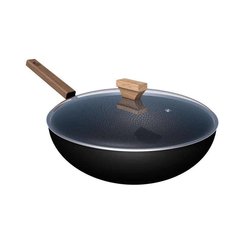 Urban Madam Hammered Refined Iron Wok, 32CM