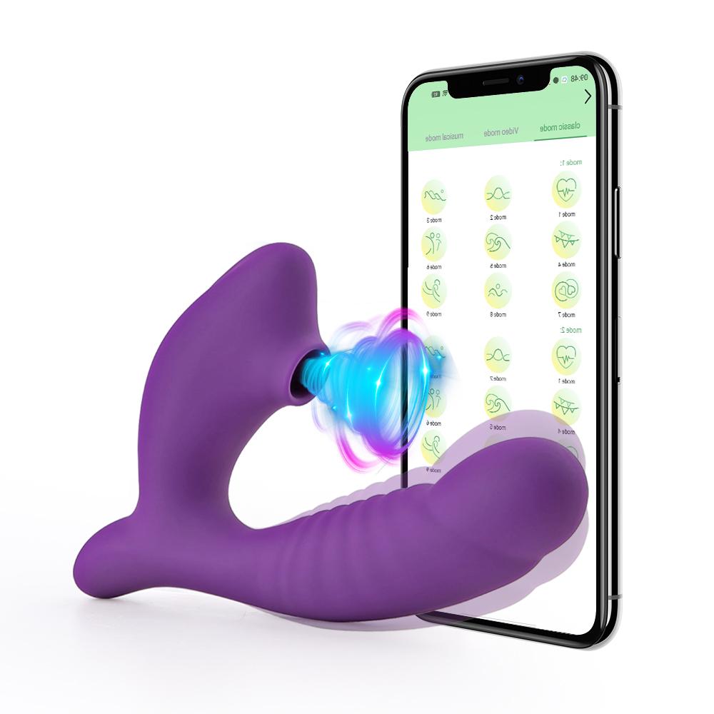 APP Wireless Bluetooth Sucking Vibrator for Women Clitoris Stimulator G Spot Massage Vibrators Dildo Vagina Sex Toys for Adults