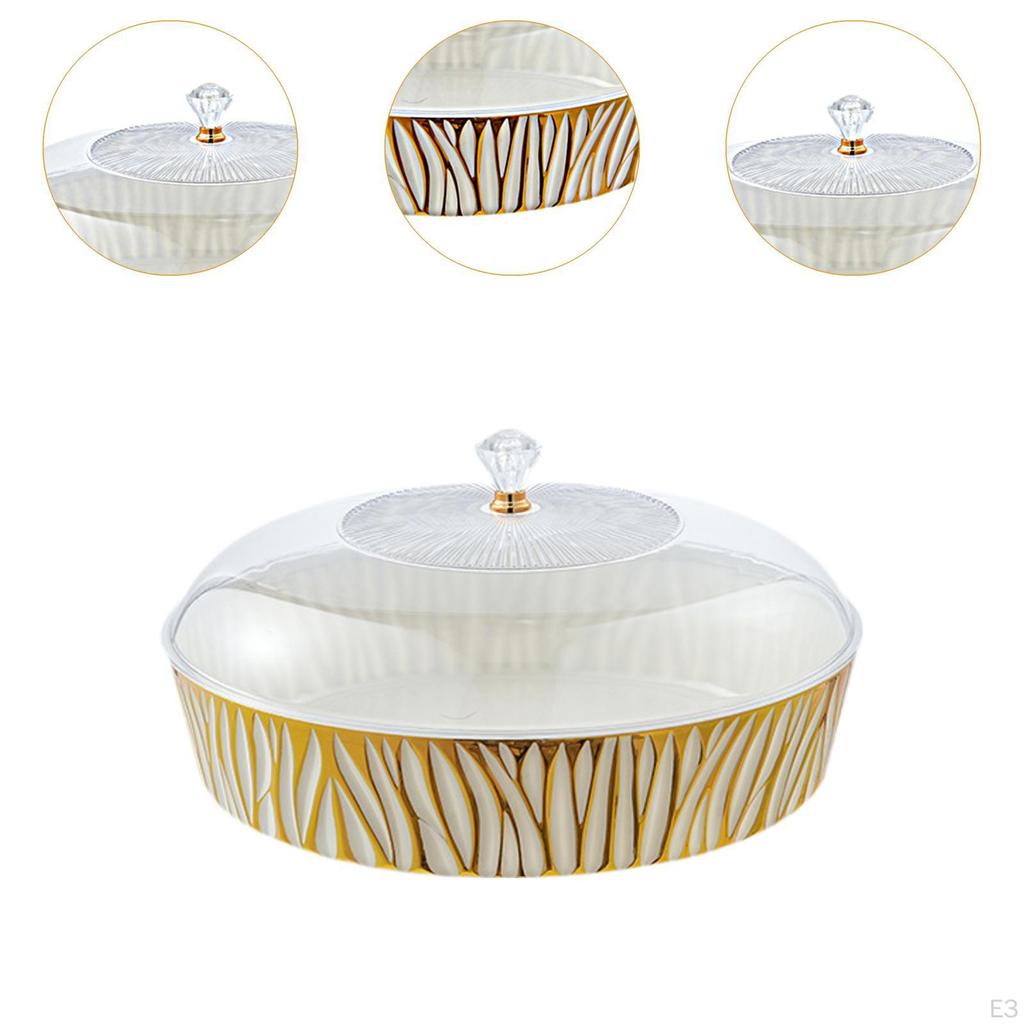 Servírovací tác Talíř na dort Stojan na nádobí Dekorativní displej s víkem Podnos na svačinu na jídlo Sušenky Pečivo