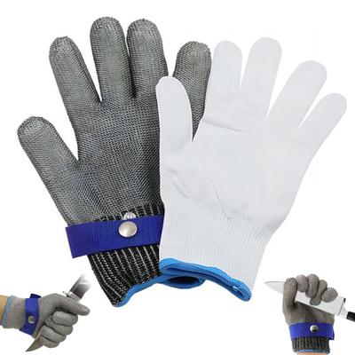 1 Pc Cut Resistant Work Glove Stainless Steel Mesh Metal Glove for Metal Fabrication Wood Working Kitchen Butcher Oyster Shucking Mandolines