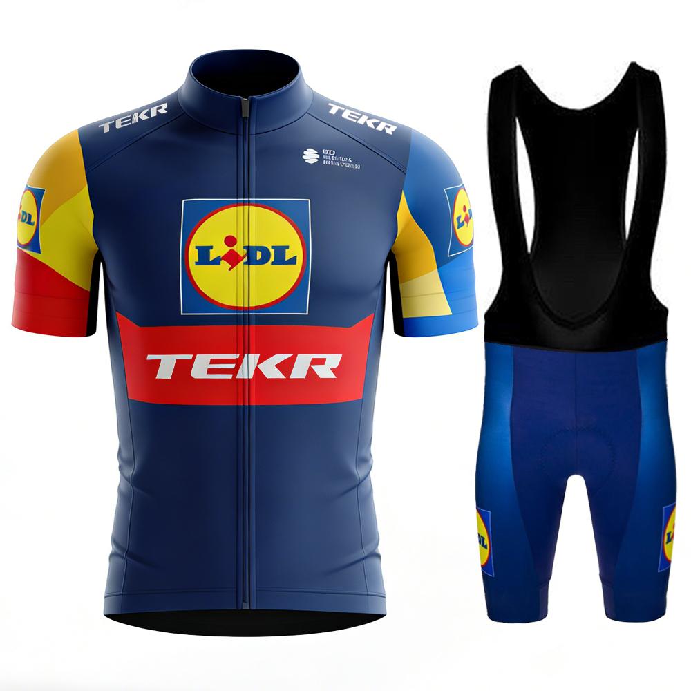 Abbigliamento Mtb da Uomo Maglie da Ciclismo TEKR Camicetta Vestiti Giacca da Uomo Set da Uomo Pantaloncini Attrezzatura Maglia Professionale Pantaloni Uniforme Gel