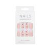 French Style Press On Nail 24 Pcs Glossy Finish Stick on Nail with Fruit Designs Suitable for Work and Social Event