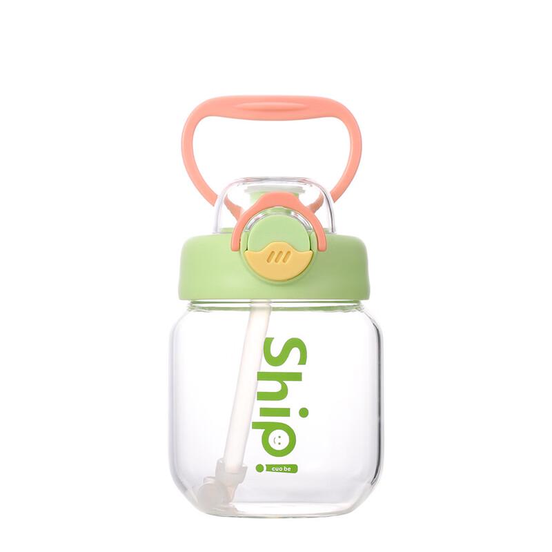 OLOEY Large Capacity Glass Tumbler with Straw