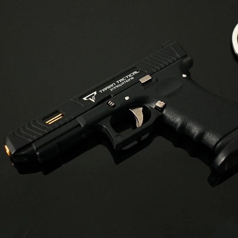 1:3 Modello Pistola G34 in Lega Semimetallica Smontabile Mini Pistola Giocattolo Portachiavi Ciondolo per Borsa Artigianato per Bambini e Adulti