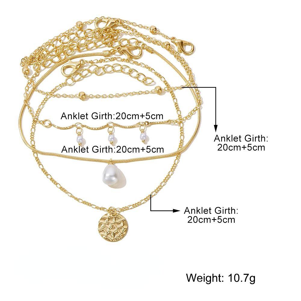 Fashion Exquisite Design Anklet Vintage Fashion Pendant Anklet Women's Bohemian Bracelet Foot Jewelry Gift