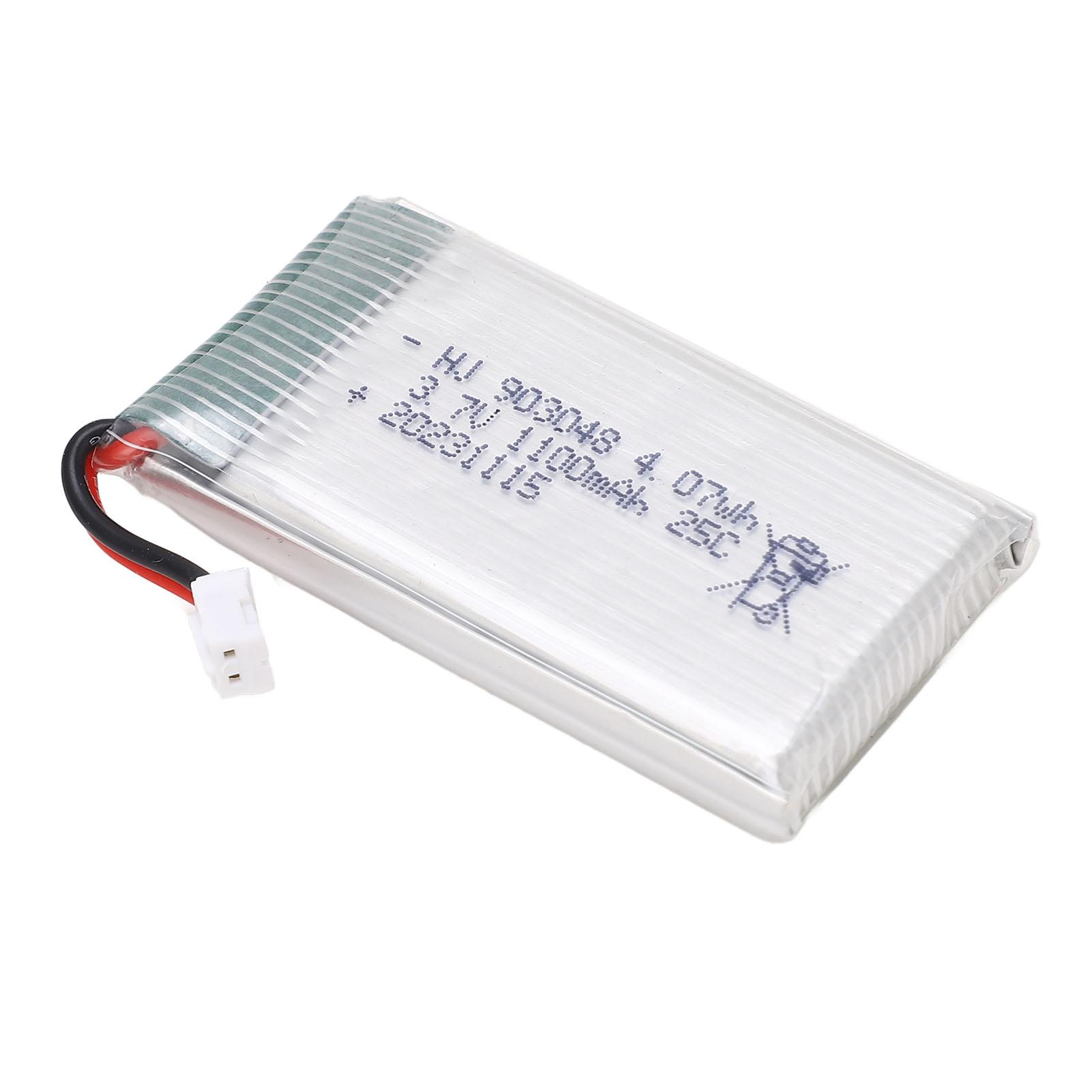 

Акумулятор 3,7 В 1100 мАг з роз ємом PH2.0 Акумулятор для польоту дрона Літій-полімерний Легкий Акумулятор для радіокерування для X5SW для H5P