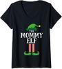 Mommy Elf Matching Family Group Christmas Party Ladies' V-Neck Tshirt Unisex T-Shirt