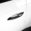 For Hyundai Tucson NX4 -2025 Touch / Button Version Exterior Carbon Fiber Bright Black Style Outer Door Handle Cover Trim