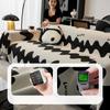 Chenille Sofa Cover Cloth Black and White Nordic Style High-Grade Sofa Cover Universal Cover Four Seasons Universal Non-Slip Full Cover Towel