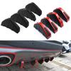 4Pcs/set Carbon Fiber Pattern Lip Diffuser Modified Shark Fin Rear Spoiler Lip Spoiler  Car