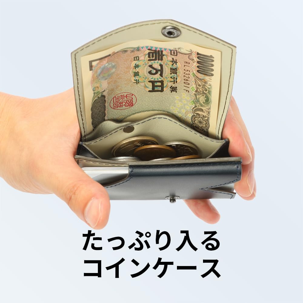 Small Advan Leather Made In Blue [Abrasa] Wallet, Edition, Men's Wallet, Japan,