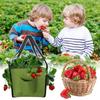 Strawberry Grow Bag With 4 Side Growth Pockets Heavy Duty Non-Woven Felt Hanging Floor Cultivation Grow Bag For Plants