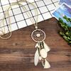 Long Bohemian Dream Catcher Tassel Necklace European and American Retro Fashion Pendant Ethnic Style Accessory for Women