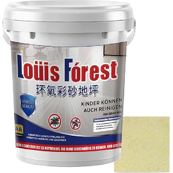 High-Gloss Marble Effect Epoxy Floor Coating, Louis Forest Epoxy Floor Paint, Garage Floors Paint, Waterproof Water-Based Epoxy Floors Paints, Marble