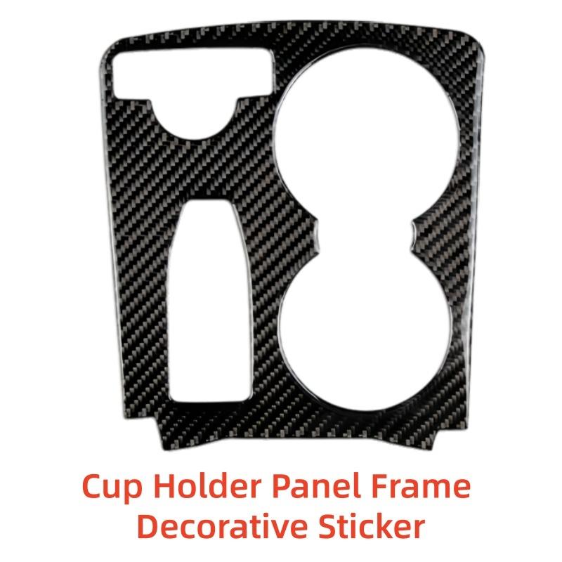 Cup Holder Panel Frame Decorative Sticker  For Benz GLK W204 2008 2009 2010 2011 2012 2013 2014 Car Decoration Stickers Upgrade