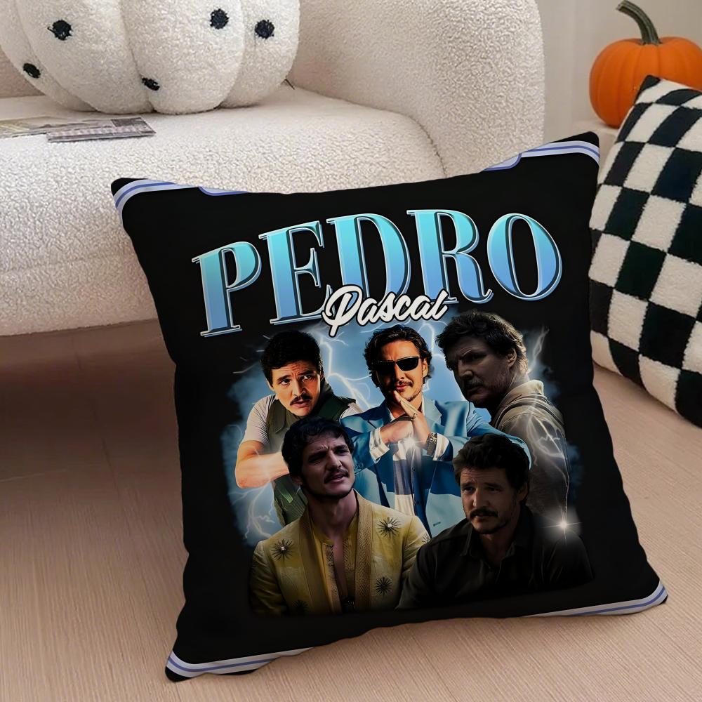 Hot Actor P-Pedro Pascal Cushion Cover Linen Pillow Case Soft Breathable Protective Couch Room Decoration