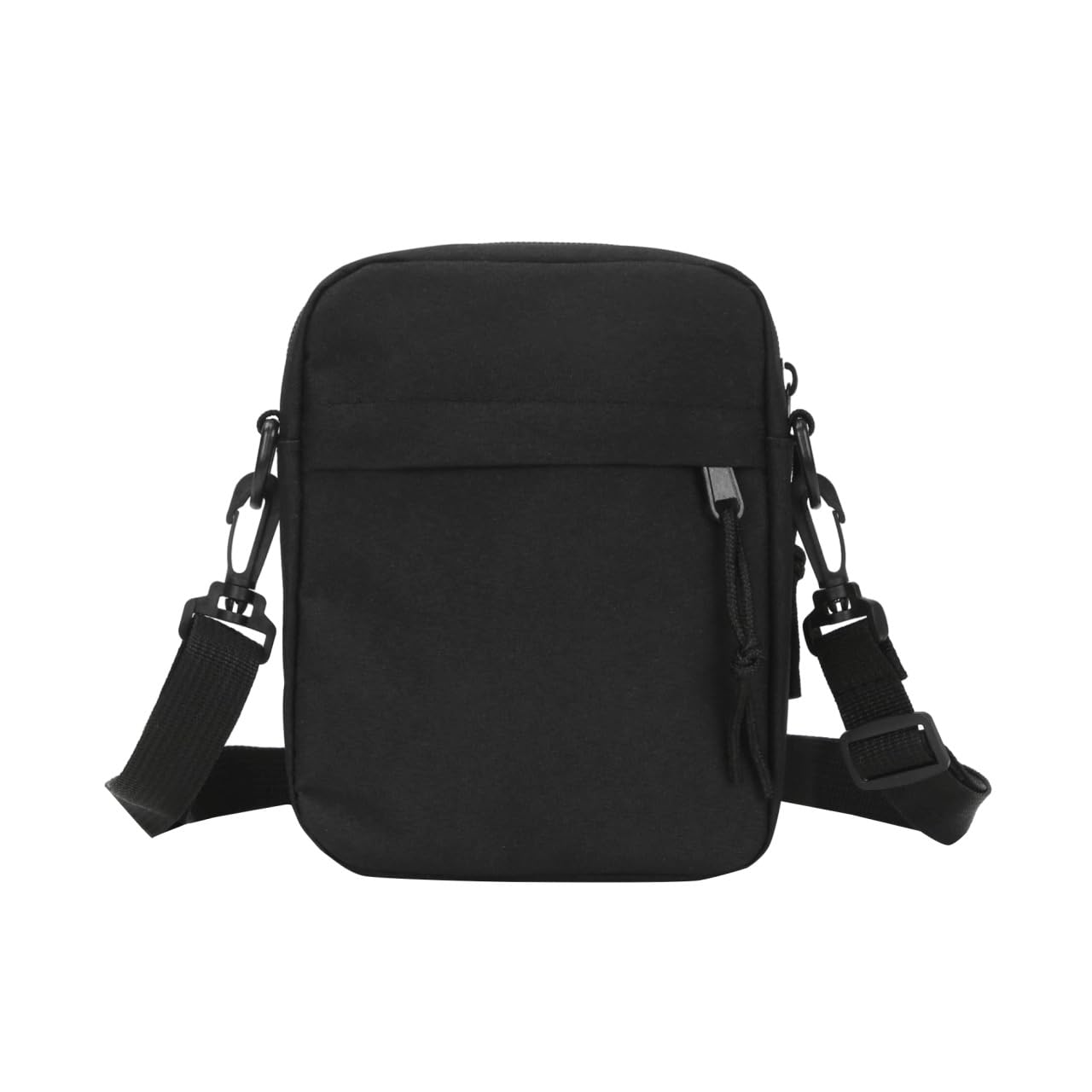 

NAKACHI Shoulder Bag, Solid Color, Lightweight, Compact, Crossbody Pochette, Unisex (Black)