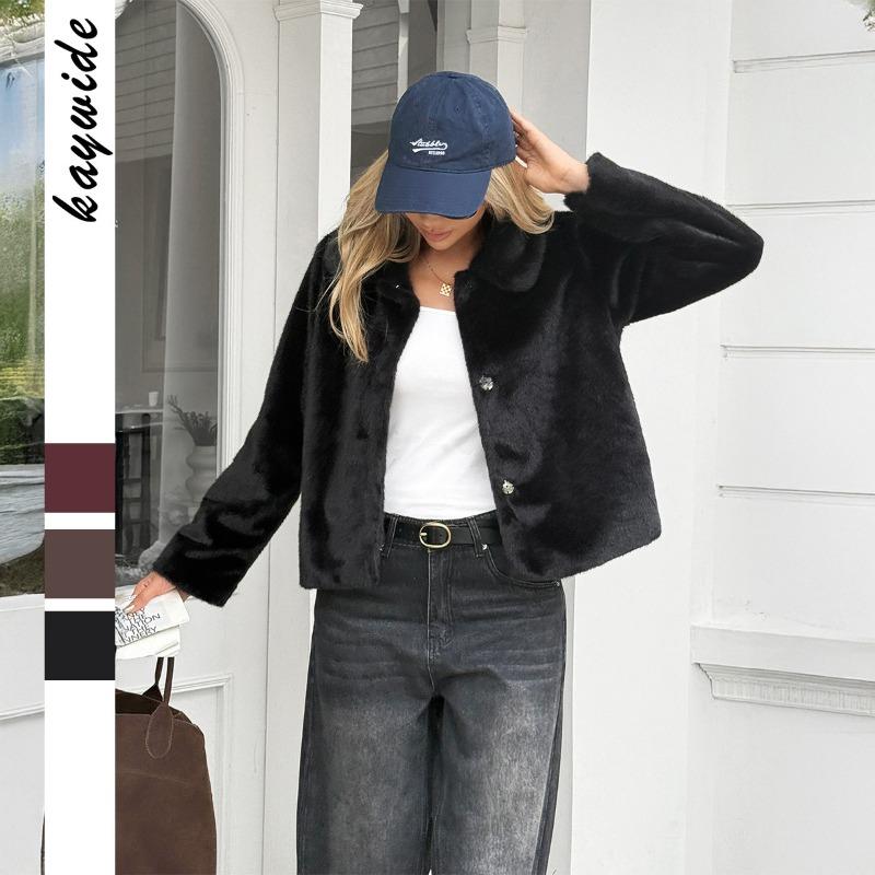 Elegant Long-sleeved Jacket for Women 2025 Autumn and Winter Fashionable Simple Casual Versatile