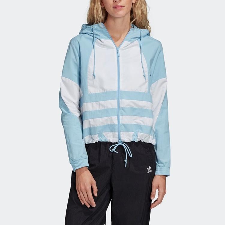adidas Originals Trefoil Collection Jackets Women's Blue Hooded Moderate Other FU1737