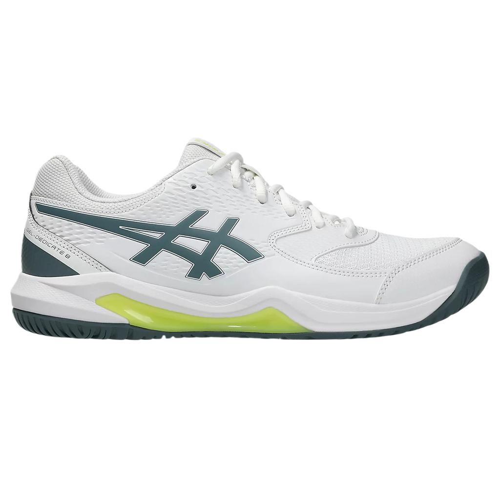 Asics Gel-Dedicate 8 Synthetic Leather Wide Round Toe Lace-Up Cushioning Low-Top Tennis Shoes Men sneaker 1041A410-108