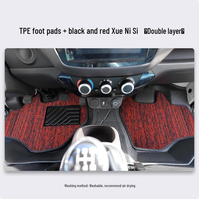TPE Waterproof, Wear-Resistant Front Floor Mats for Foton Xiangling M1 Single-Row Flatbed Trucks