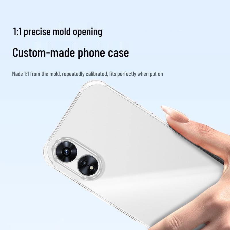 OPPO A97 Airbag Drop-Proof Transparent TPU Phone Case with Premium Feel