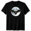 Bat Full Moon Bats Animals Mens T-Shirt Womens Tee Graphic Unisex Tee