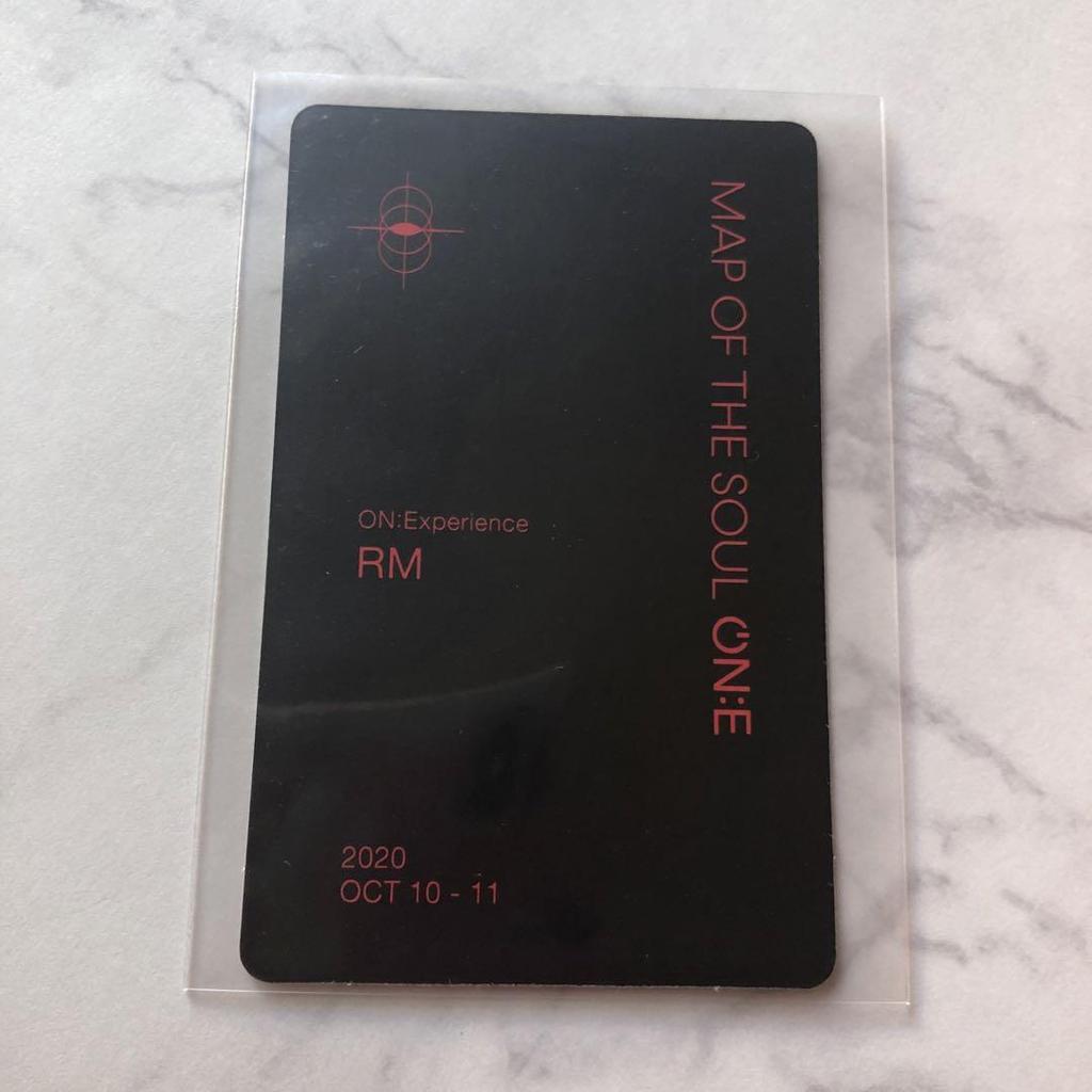 [USED] Official MAP OF THE SOUL ON:E DVD Trading Cards RM No missing cards