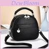 Pu Leather Small Round Crossbody Bag For Casual Travel Women