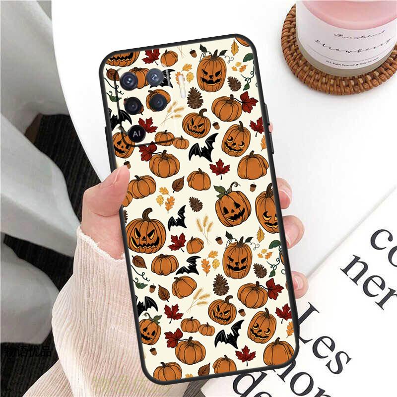 Halloween Pumpkin Horror Case For OPPO A74 A94 A54 A15 A3S A5S A1K A52 A72 A83 A91 A93 A53S A5 A9 A31 A53 Cover