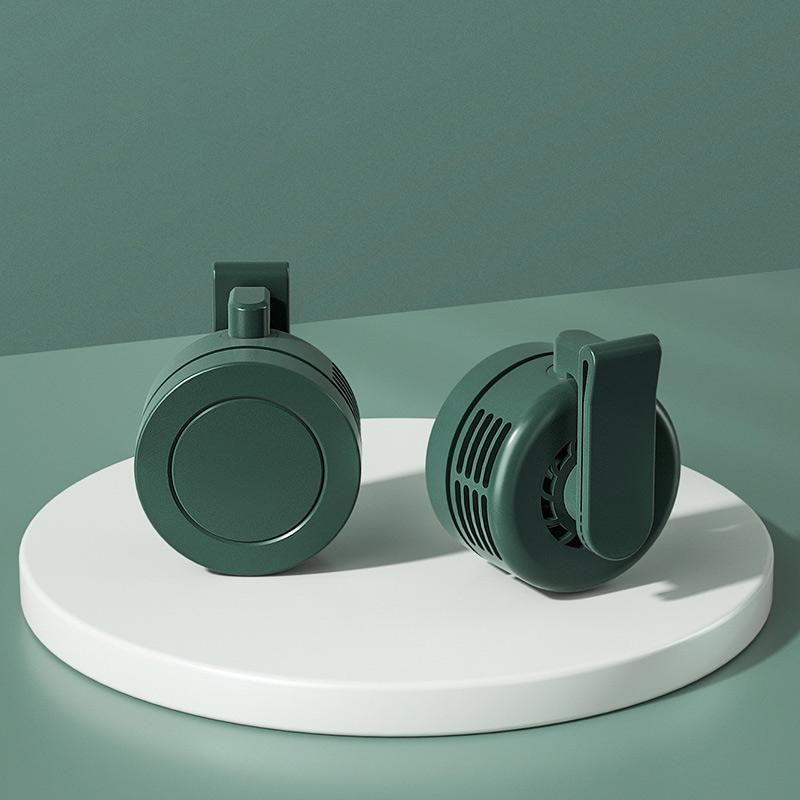 Summer Small Clip Fan USB Portable Mini Neck Hanging Electric Fan Waist Clip Fan Silent Mini Bladeless Fan Desktop Handheld Fan