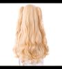 CaseEden Cosplay Wig, Long Twin Tail with Bun, Heat Resistant, Gold Blonde, Set of 2 Wig Nets