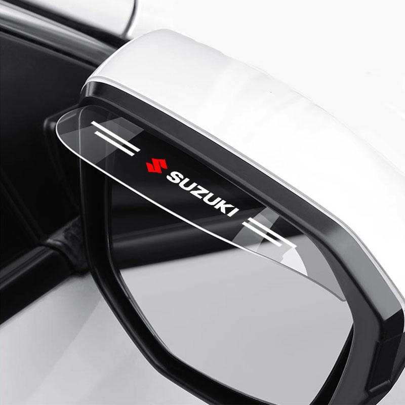 2pcs Car Side Rearview Mirror Guard Cover Rain Eyebrow Covers Stickers for Suzuki Jimny Samurai S-Cross SX4 GW250 Swift XL-7 ALTO IGNIS Accessories