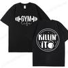 Funny Gym Life T-Shirts for Women Workout Summer Short Sleeve Tees Motivational Positive Tees Cute Exercise Fitness Tops
