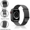 Upgraded Strap Compatible with Apple Watch 38mm 40mm 41mm,Magnetic Adjustable Band for iWatch Series 9 8 7 6 5 4 3 2 1 SE,Black