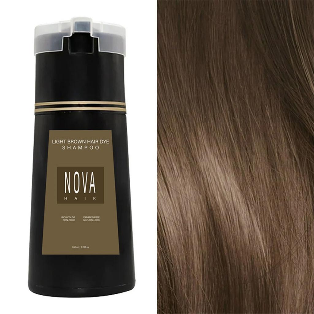 New Red/brown/black Hair Dye Shampoo Gentle Non Damaging To Hair Easy To Cover White Hair Natural Long-lasting Color Development